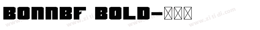 BonnBF Bold字体转换